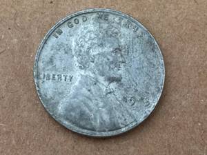 lot 188 image: 19_3 Steel Lincoln Penny - The 4 is Missing