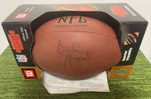 Bud Grant autographed football