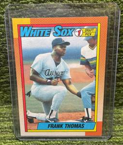 lot 21 image: 1990 Topps Frank Thomas Rookie Card