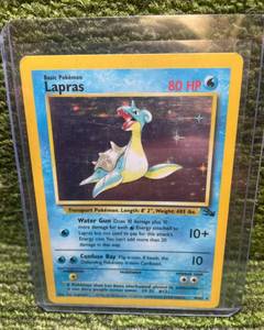 lot 26 image: 1999 Pokemon Fossil Lapras Holo HP