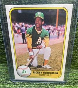 lot 40 image: 1981 Fleer Rickey Henderson