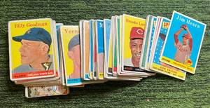 lot 60 image: 1958 Topps Baseball Vintage lot of Aprox 90 cards