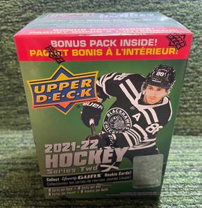 lot 67 image: 2021-22 Upper Deck Hockey Series 2 Blaster Box