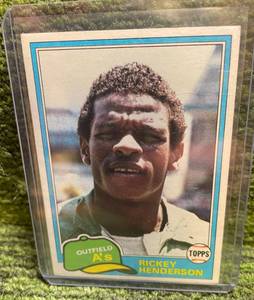 lot 80 image: 1981 Topps Rickey Henderson