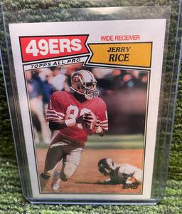 lot 82 image: 1987 Topps All Pro Jerry Rice