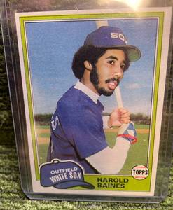 lot 87 image: 1981 Topps Harold Baines Rookie Card