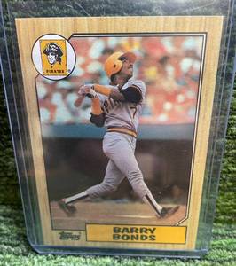 lot 88 image: 1987 Topps Barry Bonds Rookie Card