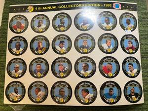lot 96 image: NFL Collectors Uncut Card Sheet from 1992