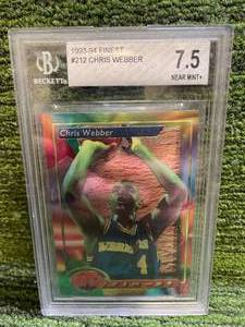 lot 110 image: 1993-94 Finest Chris Webber BGS 7.5