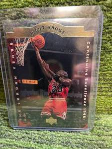 lot 116 image: 1996 Upper Deck Cut Above Michael Jordan