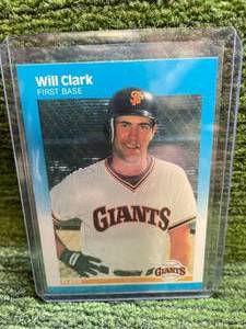 lot 119 image: 1987 Fleer Will Clark Rookie Card
