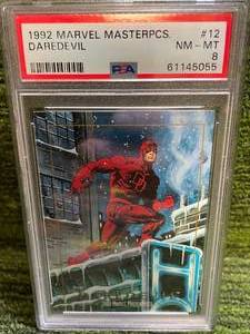 lot 149 image: 1992 Marvel Masterpieces Dare Devil PSA 8