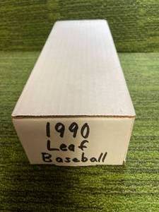 lot 178 image: 1990 Leaf Baseball Card series 1 & 2 complete Set