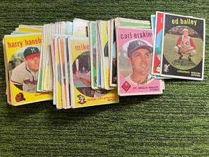 lot 201 image: 1959 Topps Baseball lot of 100 in vg Condition
