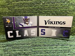 lot 184 image: 2013 Playbook Rookies Relic Booklet Jarius wright