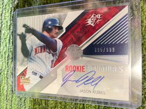 lot 196 image: 2006 Upper Deck SPx Rookie Signatures Jason Kubel 999
