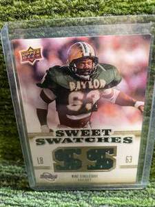 lot 193 image: 2010 Upper Deck NCAA SweetSpot Swatches Jersey Relic Mike Singletary
