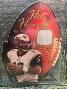 lot 169 image: 2003 Fleer Hot Hands Kurt Warner Game Used Jersey 599