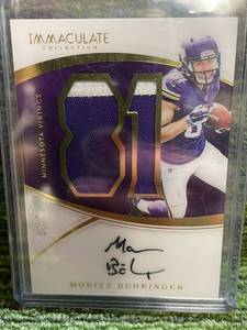 lot 200 image: 2016 Immaculate Mortz Borhringer Numbers RPA 81 Rookie Patch Auto