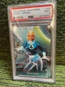 lot 152 image: 1992 Marvel Masterpieces Invisible Woman PSA 9