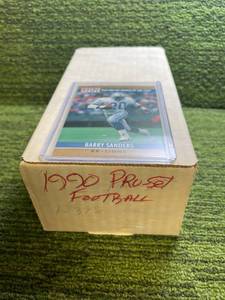lot 56 image: 1990 Pro-Set Football Set 1-378
