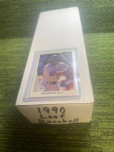lot 178 image: 1990 Leaf Baseball Card series 1 & 2 complete Set