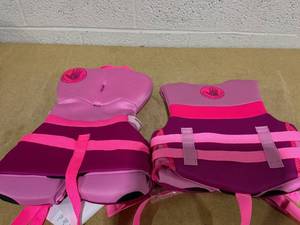 lot 324 image: LOT OF 2 Body Glove Infants Neoprene PFD Life Jacket and Vest- Size Infant