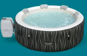 lot 29 image: Bestway SaluSpa Hollywood Luxe AirJet Inflatable Hot Tub w Pump