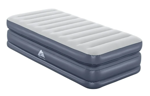lot 305 image: Ozark Trail Twin Air Mattress, Air Bed with Pump, 18 Inch Inflatable Air Mattress