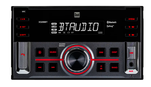 lot 325 image: Dual Electronics XD28BT, Car Stereo Head Unit, Double DIN with Bluetooth, 7-Character LCD