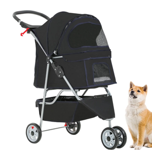lot 422 image: Bestpet Pet Stroller, 3 Wheels, Travel Folding Carrier