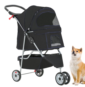 lot 423 image: Bestpet Pet Stroller, 3 Wheels, Travel Folding Carrier