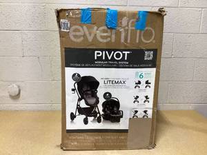 lot 34 image: Evenflo Pivot Modular Travel System with LiteMax Infant Car Seat