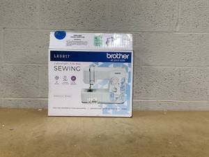 lot 20 image: Brother LX3817A 17-Stitch Portable Full-Size Mechanical Sewing Machine
