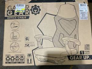 lot 237 image: Gamer Gear Gaming Office Chair with Extendable Leg Rest