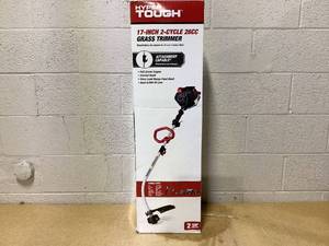 lot 467 image: Hyper Tough 26cc 2 Cycle Gas 17 Curved Shaft String Trimmer