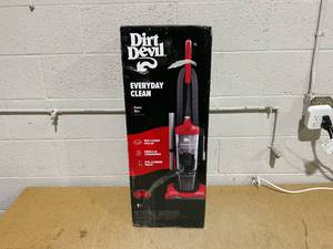 lot 167 image: Dirt Devil Upright Vacuum, PowerMax, Bagless, Powerful Suction, Hard Floor and Carpet, Extended Reach, Crevice Tool