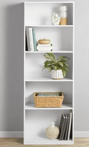 lot 466 image: Mainstays 5-Shelf Bookcase with Adjustable Shelves