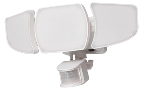 lot 131 image: Westinghouse 2000 Lumen Solar Motion Activated Triple Head Security Light