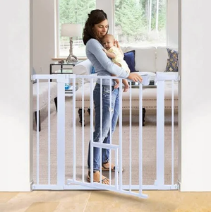 lot 153 image: COMOMY 36 Extra Tall Baby Gate For Stairs Doorways, Fits Openings