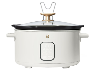 lot 230 image: Beautiful 6 Qt Programmable Slow Cooker, White Icing by Drew Barrymore