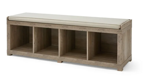 lot 243 image: Better Homes & Gardens 4-Cube Shoe Storage Bench