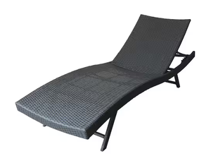 lot 449 image: Wicker Outdoor Chaise Lounge Chair