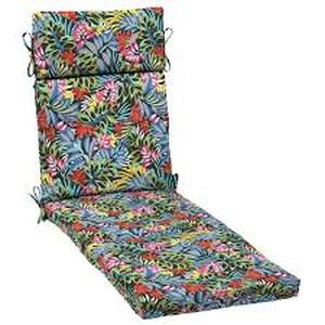lot 11 image: Lot of Hampton Bay 43 in. W x 21.5 in. D Outdoor Universal Chaise Lounge Cushion in Siesta Leaf   Customer Returns See Pictures
