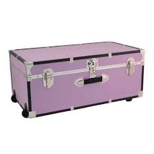 lot 54 image: Seward Trunk Seward Explorer 30 in. Trunk with Wheels & Lock, Orchid   Customer Returns See Pictures