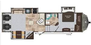 2013 KEYSTONE RV MONTANA HIGH COUNTRY 325RL 5TH WHEEL RV
