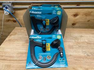 lot 207 image: Gilmour - Lot of 4 - Pivoting Multi-Pattern Hook Sprinkler