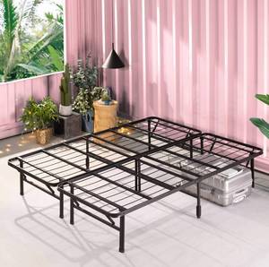 lot 211 image: ZINUS SmartBase Tool-Free Assembly Mattress Foundation, 14 Inch Metal Platform Bed Frame