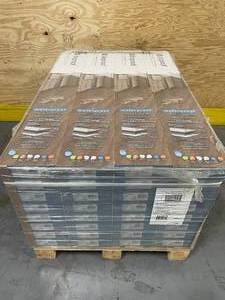lot 5A image: Lifeproof - Lot of 32 - American Canyon Oak 14 mm T x 7.6 in. W Waterproof Laminate Wood Flooring (13.3 sqftcase) (425.6 sqfttotal)