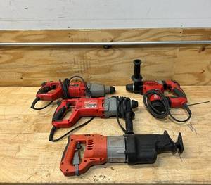 lot 243 image: MILWAUKEE tool lot of 4 sold for parts